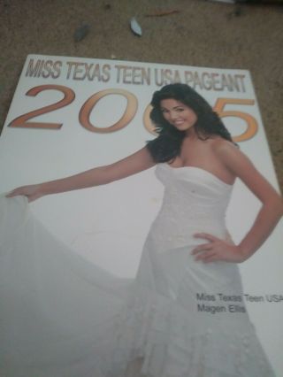 Miss Texas Teen Usa Program Book 2005 Maegen Ellis In Color