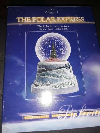 2004 Hallmark Keepsake The Polar Express Journey Believe Snow Globe Light Sound