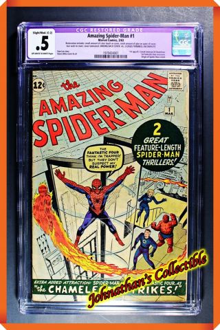 Jc&c - 1963 The Spider - Man 1 Comic - Cgc 0.  5 Restored Grade