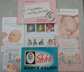 Vintage Gerber Baby Foods Hospital Newborn Packet 1964 Woolworth 