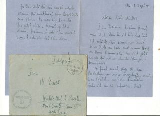 Ww2 Stam Hitler German Document Feldpost Artillerie Deutsches Envelope 1943