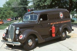 Belmar Nj 1938 Ford Ambulance (first Aid Squad) - Fire Apparatus Slide