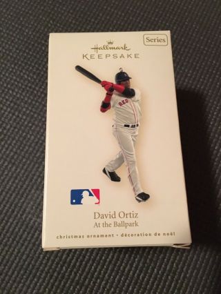 2007 Hallmark David Ortiz (red Sox) Baseball Christmas Ornament Collectible