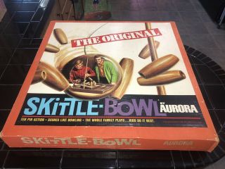 The Skittle Bowl By Aurora Vintage Bowling Game 1970 Complete Sweet