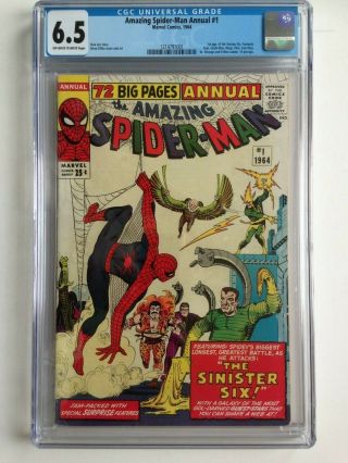 Spider - Man Annual 1,  Cgc 6.  5,  Case Intact,  Shipp.  $50 For 1 Or 2 Books