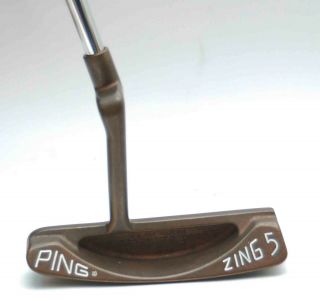 Vintage Ping Zing 5 Beryllium Copper Putter Right Hand 37 "