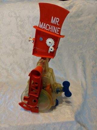 Vintage 1961 1977 Ideal Toy Corp.  Mr Machine Wind - Up Robot