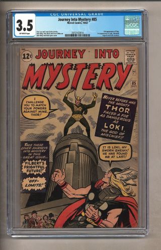 Journey Into Mystery 85 (cgc 3.  5) O/w Pages; 3rd App Thor; 1st App Loki C 26486