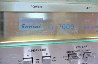Vintage Sansui G - 7000 Stereo Receiver,  Serviced, 2