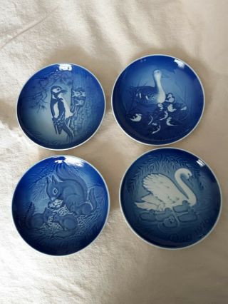 (4) Bing And Grondahl B&g Mothers Day Plates,  Mors Dag 76 77 78 80