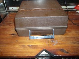 Informant Microform Microfiche Overhead Projector/reader Briefcase Vintage