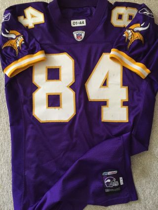Vintage Authentic Randy Moss Minnesota Vikings Game Issue Jersey 2001