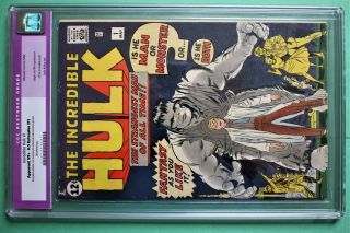 Incredible Hulk 1 Marvel Comics 1962 Cgc 8.  5 Restored,  Very Comic