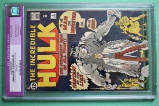 INCREDIBLE HULK 1 Marvel Comics 1962 CGC 8.  5 Restored,  Very comic 2