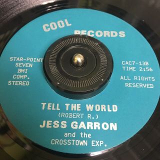 Unknown Soul Funk 45 Jess Garron Tell The World / It 