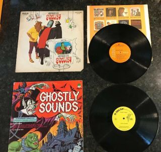 Vintage 1970 Rca Filmation Groovie Goolies Vinyl Record Lp & Ghostly Sounds Lp