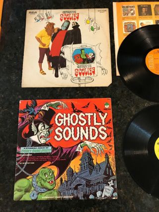 Vintage 1970 RCA Filmation GROOVIE GOOLIES Vinyl Record LP & Ghostly Sounds LP 2
