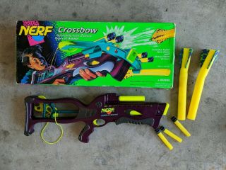 1995 Kenner / Nerf Vintage Crossbow (non -),  Box Great Display Piece