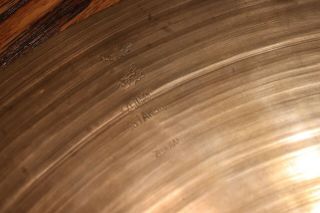 Vintage 18 inch K Zildjian Turkish Crash Cymbal - 1,  135 grams - 1950 - 60 ' s 3