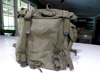 1945 Wwii Us Army Pack Field Bag Backpack