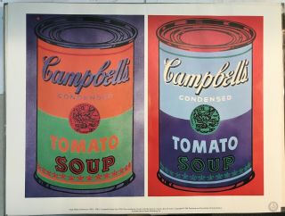 Benefits Charity—rare —andy Warhol—tomato Soup Cans—authorized Litho Print—1989