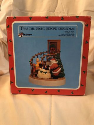 1989 ©house Of Lloyd Music Box Twas The Night Before Christmas Around The World