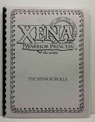 Xena Warrior Princess The Scripts The Xena Scrolls Tv Show Script Book Panzer