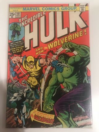 The Incredible Hulk 181 (nov 1974,  Marvel) Value Stamp With Bonus,