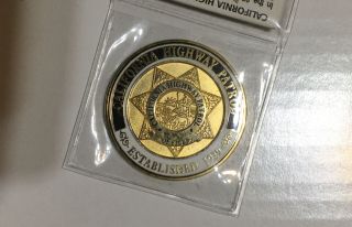 California Highway Patrol - Challenge Coin - Motorcycle Ooficer - Looking