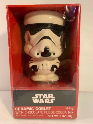 Disney Star Wars Storm Trooper Ceramic Goblet Mug Cup Fast Ship Nib