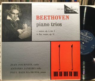 Beethoven Piano Trios Fournier Janigro Skoda Trio Westminster Xwn 18030 Us Nm