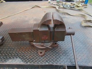 Vintage Vise 6 Inch American Scale Bench Vice,  Blacksmith Machinist Large Vise