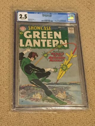 Showcase 22 Cgc 2.  5 Ow Pages (1st App Of Silver Age Green Lantern From 1959)