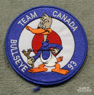 Caf Rcaf,  Team Canada Bullseye 93 Jacket Crest / Patch (19455)
