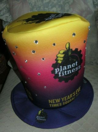 2019 Planet Fitness Times Square Years Eve Hat Celebration Ny Osfa 12 " X 12 "