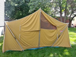 Vintage Coleman Canvas Camping Tent 13 