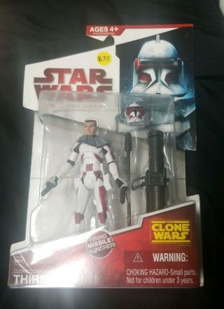 Star Wars The Clone Wars Clone Commander Thire Cw32 Action Figure Hasbro 2009