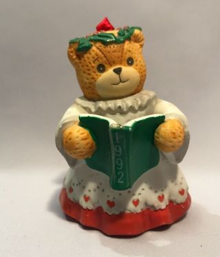 Lucy And Me Christmas Bears Caroling Book Girl Ornament Enesco 1992 F3