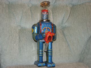 Vintage Daiya Space Conqueror Man Of Tomorrow Astronaut Robt Tin Toy 1960s