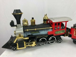 Train Engine By Bright D&w R R " Denver Express " 14 " X 4 " G Scale & Coal Car