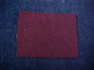 Orig Ww2 Cloth Shoulder Flashe 5th Canadian Armoured Division " Maroon "