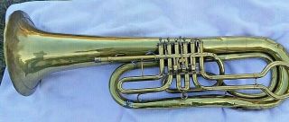 Vintage Brass Miraphone Tuba Euphonium 6 Valve