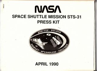 Nasa Space Shuttle Mission Sts - 31 Press Kit April 1990 Space