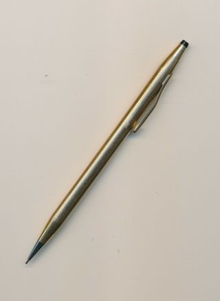 Vintage 1/20 14k Gold Filled Cross Mechanical Pencil Mid Century Old W/clip