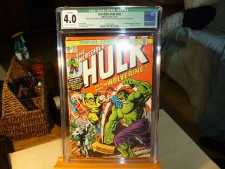 Marvel The Incredible Hulk 181 (cgc 4.  0 Qualified) Very Good Grade
