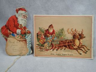 Vintage Santa Claus Print Dennison 