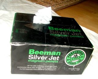 Vtg Nos Beeman Silver Jet Magnum Pellets.  22 Cal (5.  5mm) 10 Box Of 250 Count 2500