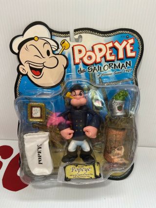 Popeye The Sailor Man Pea Coat Popeye Series 1 5” Figure 2001 Mezco
