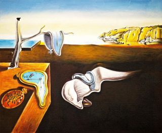 The Persistence Of Memory By Salvador Dali A2,  Canvas Print