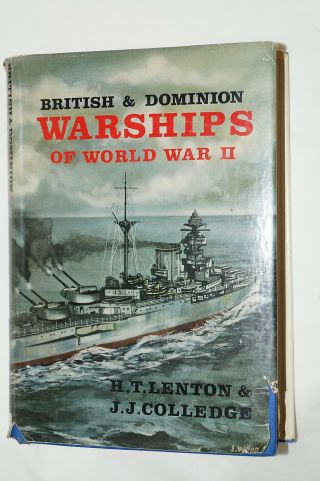 Ww2 Rn Rcn British And Dominion Warships Of World War 2 Reference Book